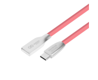 VIGGO DESIGN USB - USB-C VIGGO 1m Różowy - 1457519 - zdjęcie 3